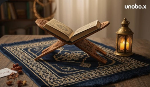 ليكون القرآن رفيقك الدائم 📖

حامل خشبي متين بارتفاع مريح للعين، يساعدك على القراءة والتدبر دون إرهاق. قطعة فنية تزيد ركن صلاتك وقاراً وجمالاً.

🌙 متاح الآن في عرض 3 في 1. التوصيل بالمجان 📦🚚